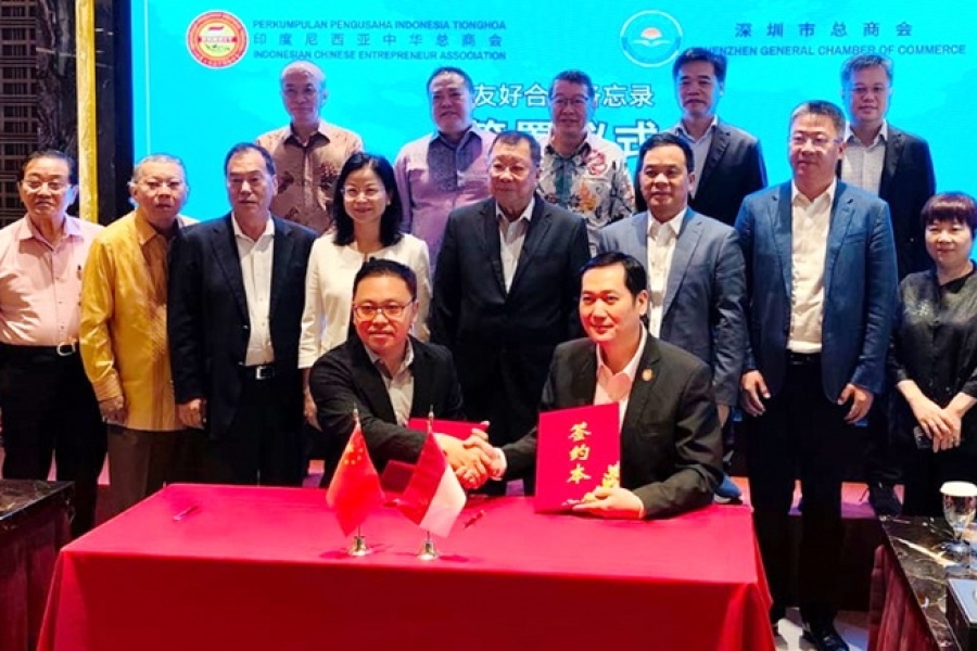 Delegation from The Shenzhen General Chamber of Commerce visited Indonesian Chinese Entrepreneur Association to Enhance Cooperation