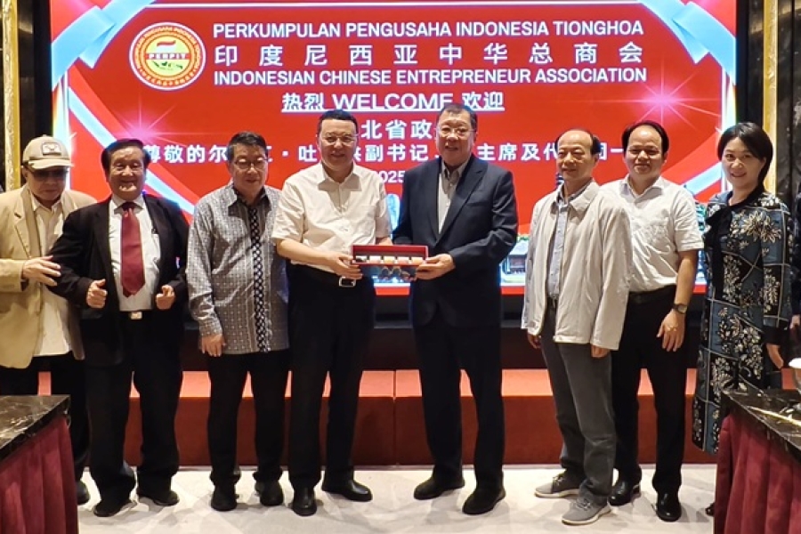 Hubei Provincial CPPCC Delegation visits Indonesian Chinese Entrepreneur Association to Strengthen Cooperation